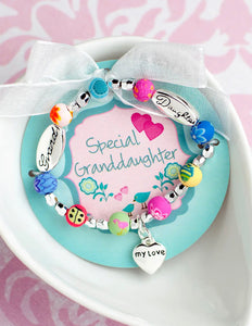 Special granddaughter toddler bracelet