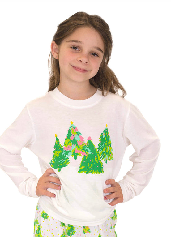 14-16 (Extra Large)  Christmas Celebration Tree Long Sleeve Tee