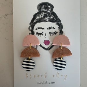 Branch alley pink/earrings