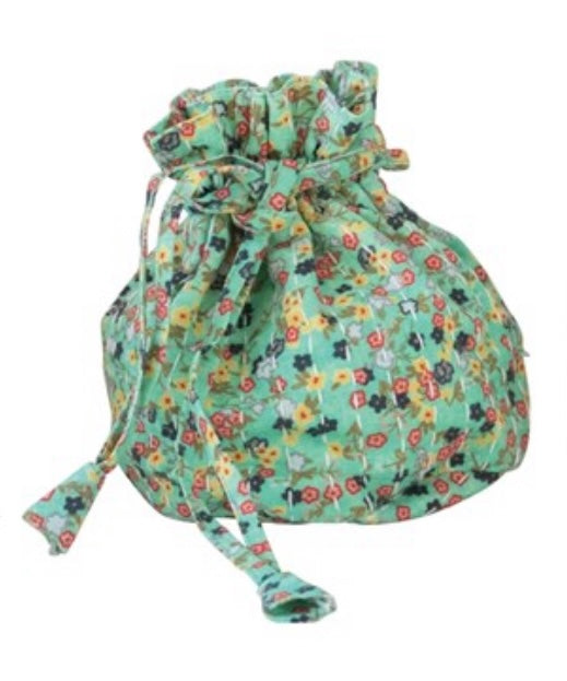 Drawstring Jewelry Pouch-Mint