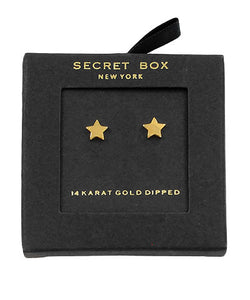 Gold Dipped Star Studs