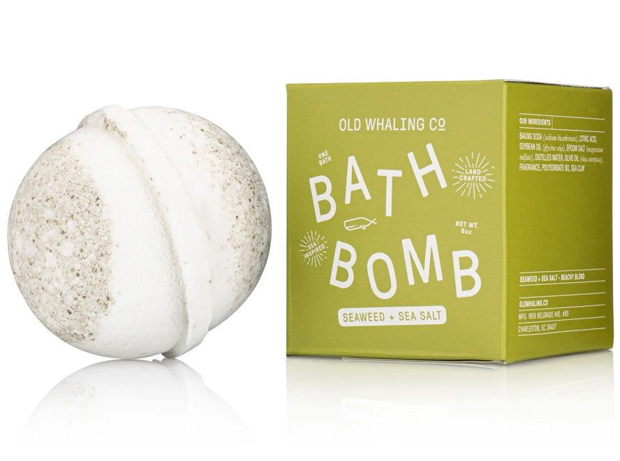 Old Whaling Co. Bath Bomb-Seaweed and Sea Salt