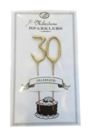 30 Milestone Sparkler Candle