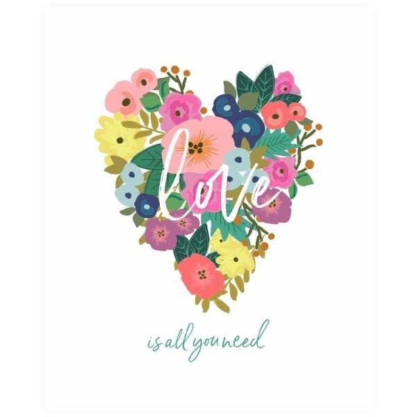 Love is All You Need Floral Print