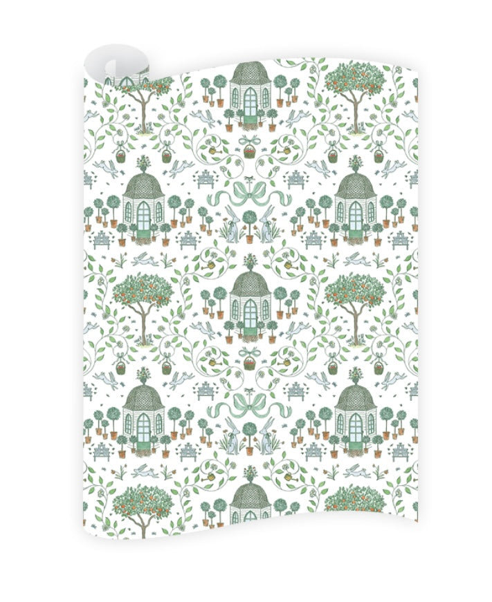 Bunny/Gazebo/Orange Tree Gift Wrap