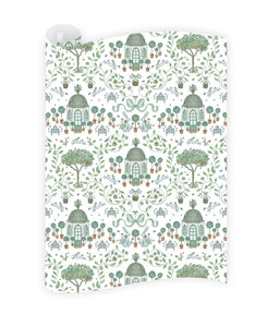 Bunny/Gazebo/Orange Tree Gift Wrap