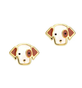 Puppy Face Stud Earring