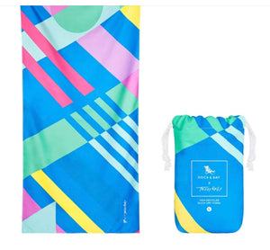 Colorful Blue/Mint Dock and Bay Towel