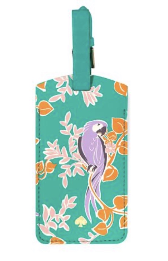 Kate Sade is luggage tag- bird party