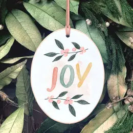 Joy Wooden Ornament