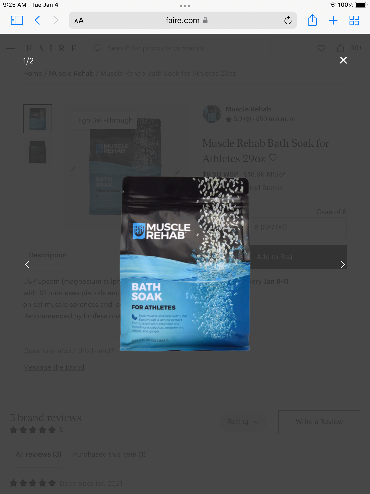 Muscle Rehab Bath Soak-29 oz.