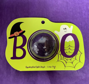 Halloween BOO Purple Bath Bomb