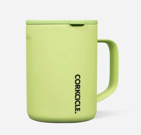 Corkcicle 16 oz Mug-Neon Lights Citron