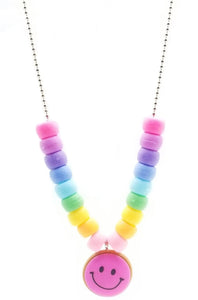 Smiley Face and Beads Kid’s Necklace