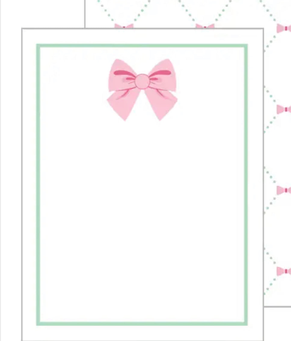 Bow Lattice Flat Notecard