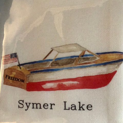 Symer Lake tea towel