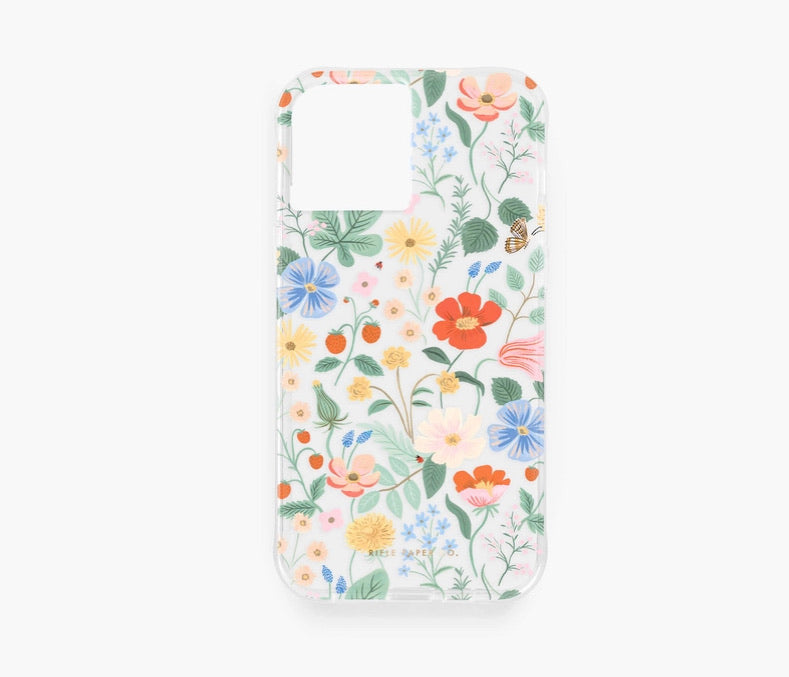 iPhone 12 Pro Max Case - Clear Stawberry Fields - Rifle