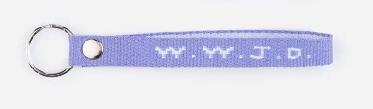 Lavender WWJD Keychain