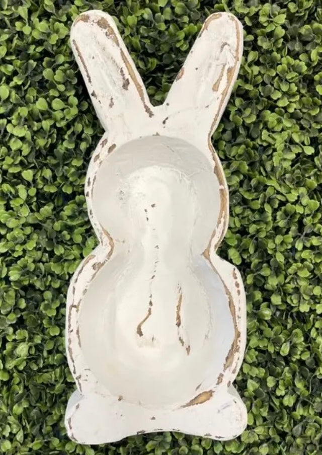 White Bunny Dough Bowl