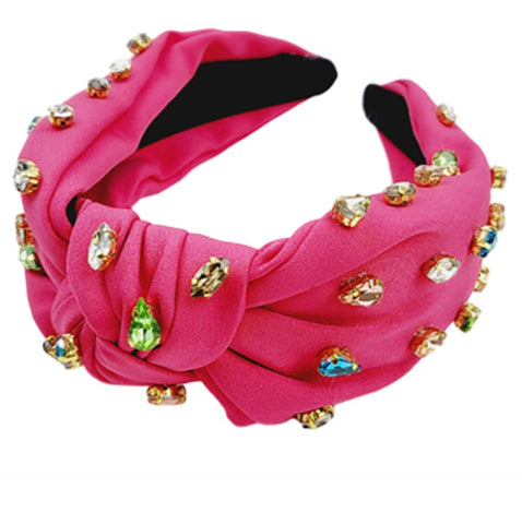 Hot Pink Jeweled Headband