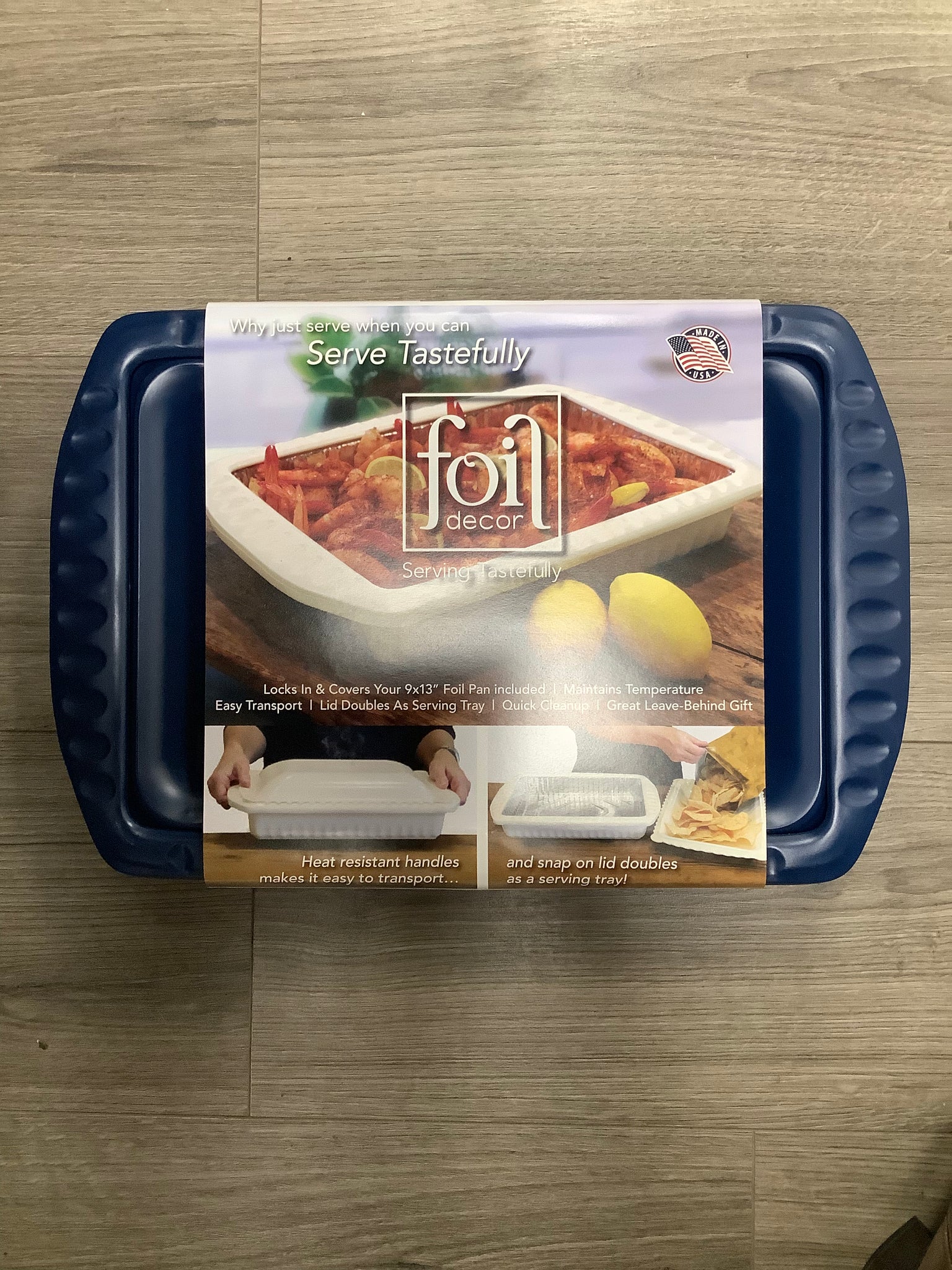 Foil Decor Serving and Casserole Carrier for 9x13 Foil Pans, Heat