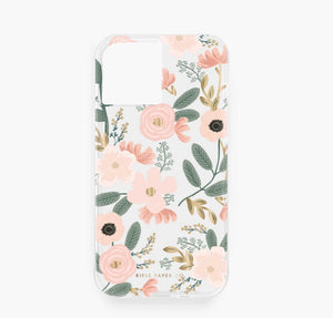 iPhone 12 Pro Max Case , Clear Wildflowers iPhone Case - Rifle