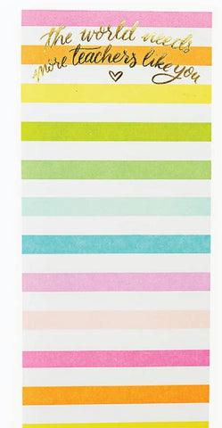 Teacher skinny rainbow pad