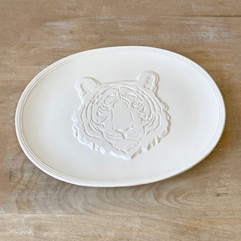 Go Get 'em Tiger Embossed Platter