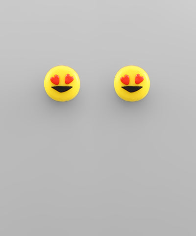 Clay Emoji Studs