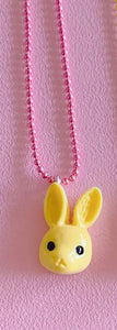 Pop Cutie Yellow Bunny Necklace