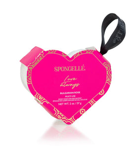 Spongelle Love Always Heart Buffer-Bulgarian Rose