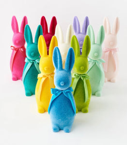 Medium Flocked Bunny- 16”