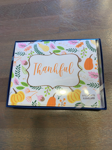 Thankful notecard set