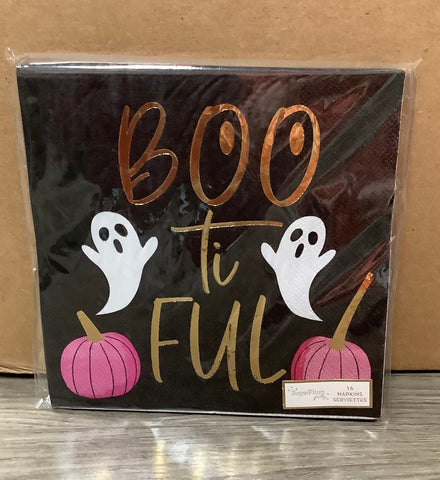 Boo-Ti-Ful Ghost Paper Napkins