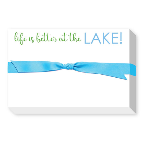 Life Is Better At the Lake chunky notepad