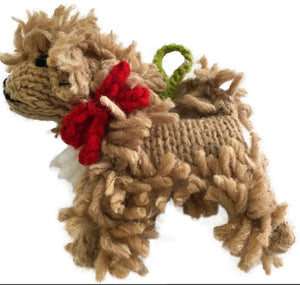 Knitted Doodle Dog Ornament