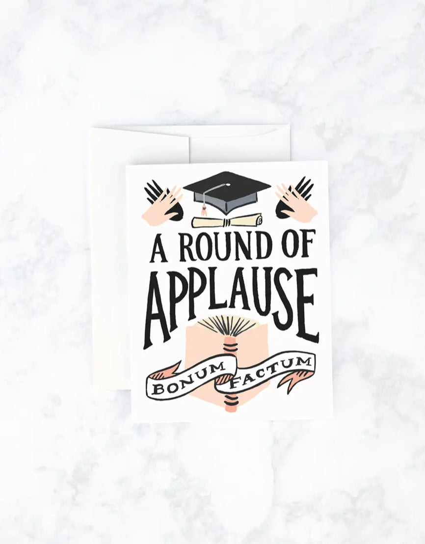 A Round of Applause Grad Card