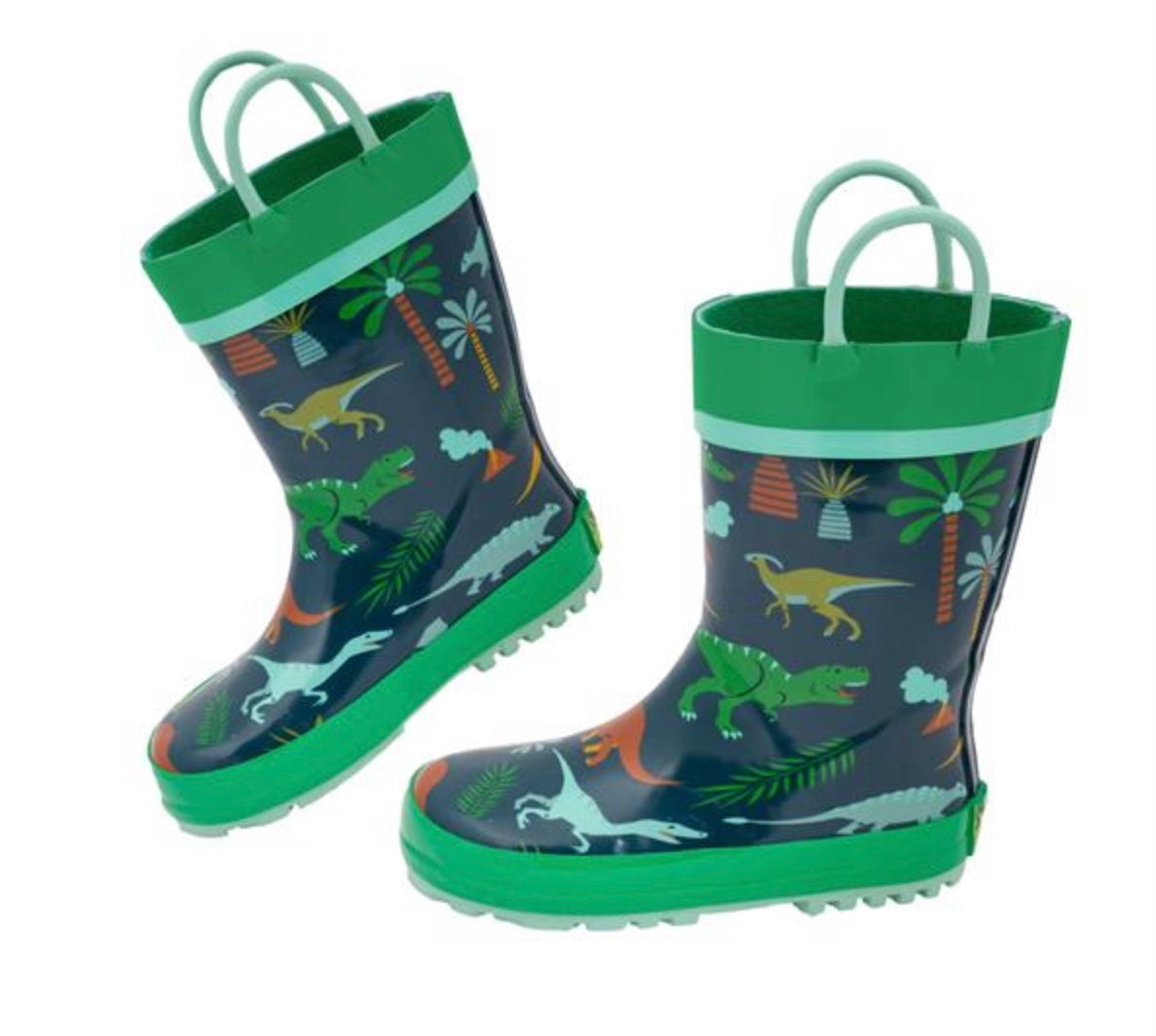 Stephen Joseph Dinosaur Rain Boots- Size 8