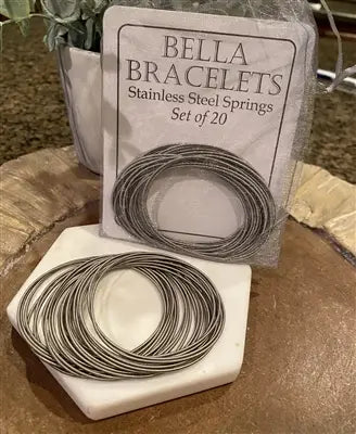 Silver Stainless Steel Bella Bracelets