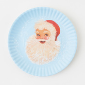 Blue Santa Melamine Platter