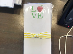Apple LOVE notepad
