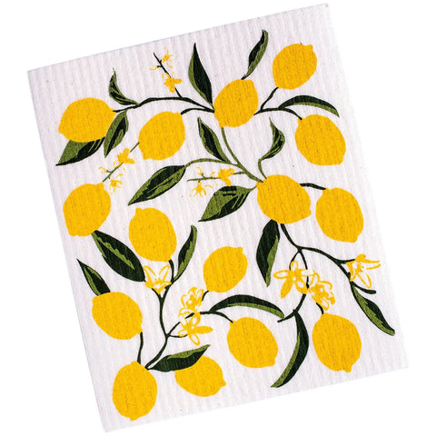 Lemons Swedish Dishcloth