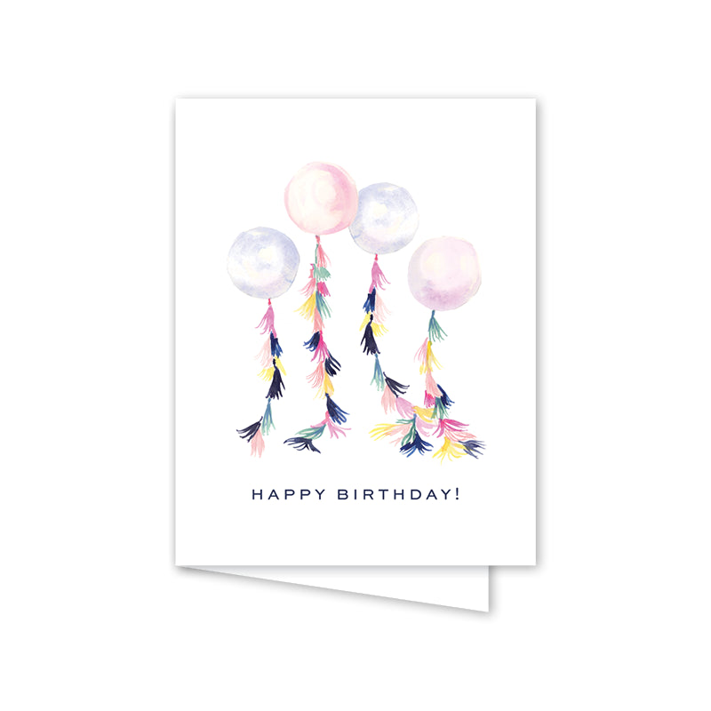 Tasseled balloons Dogwood Hill Card