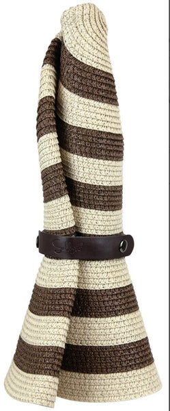 Roll-N-Go Sun Hat-Brown/Natural Stripe