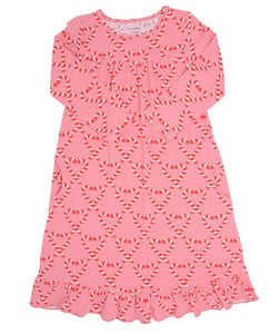 Size 4 Pink Candy Cane Nightgown