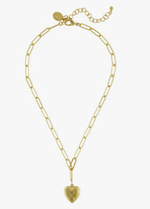 Susan Shaw Checkered Locket Necklace (3138)