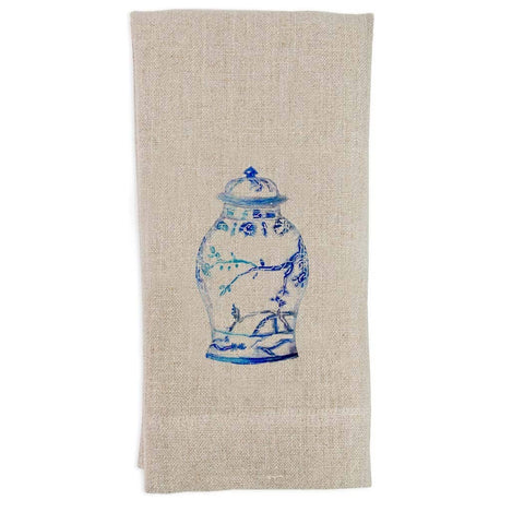 Linen Ginger Jar Tea Towel