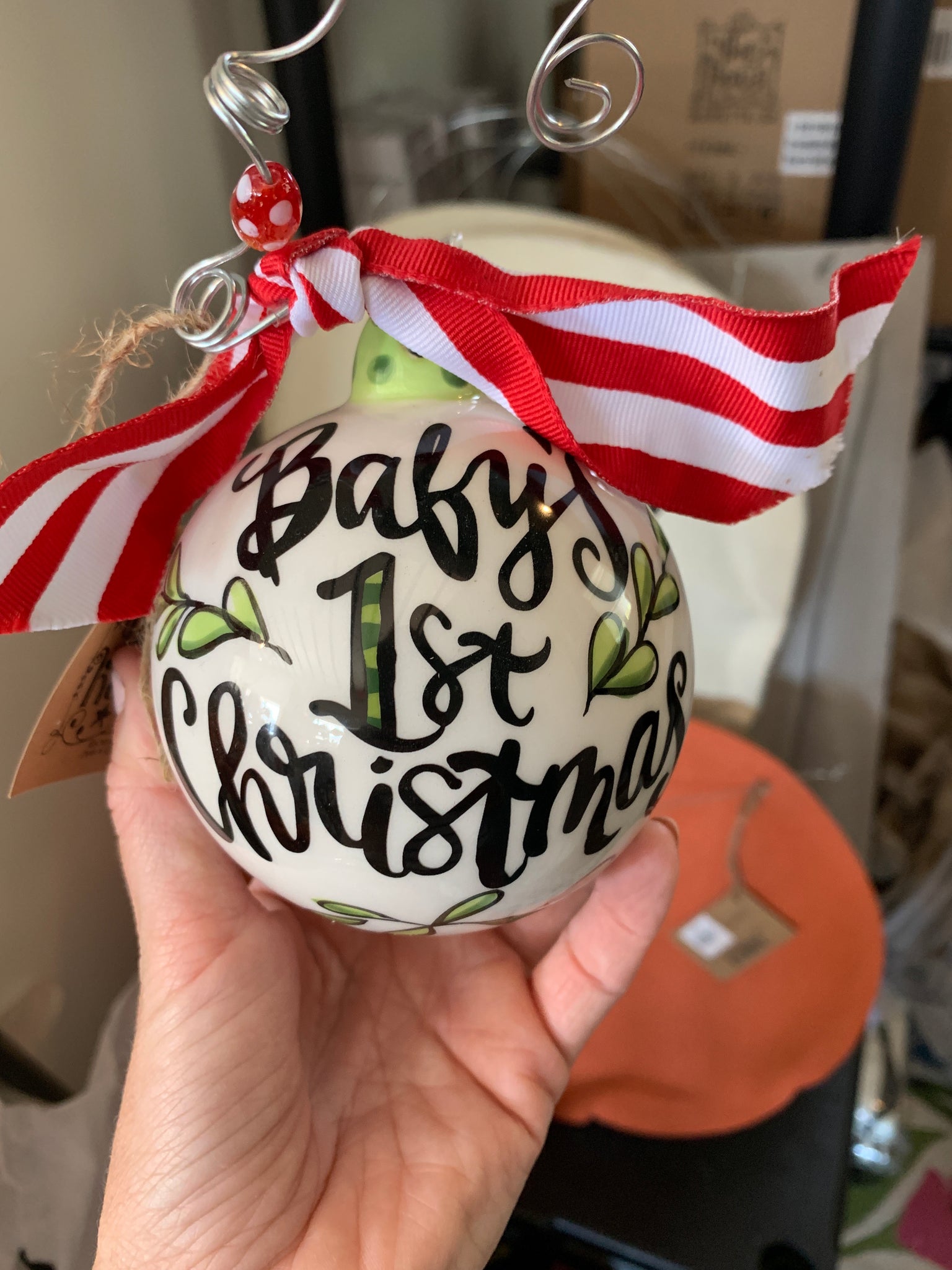 Baby’s first Christmas ornament