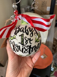 Baby’s first Christmas ornament