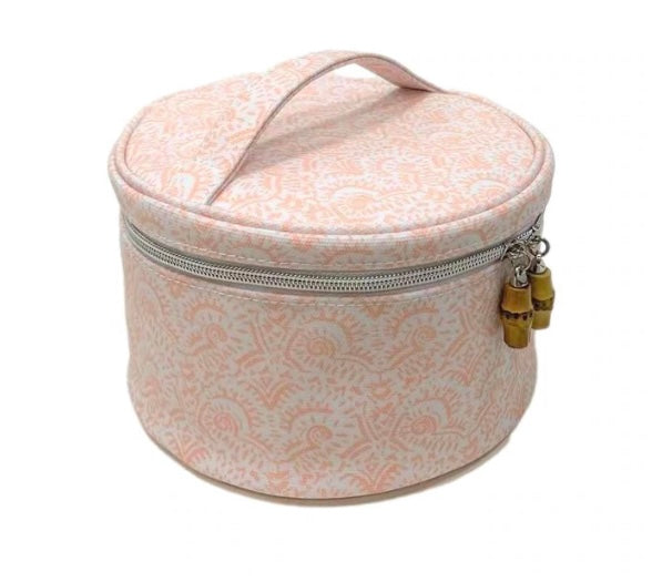 TRVL Round Case Nested Set- Batik Blush